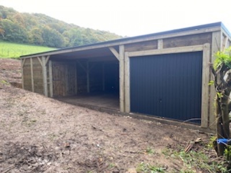 garage mono pente de 6,50x12,00 m